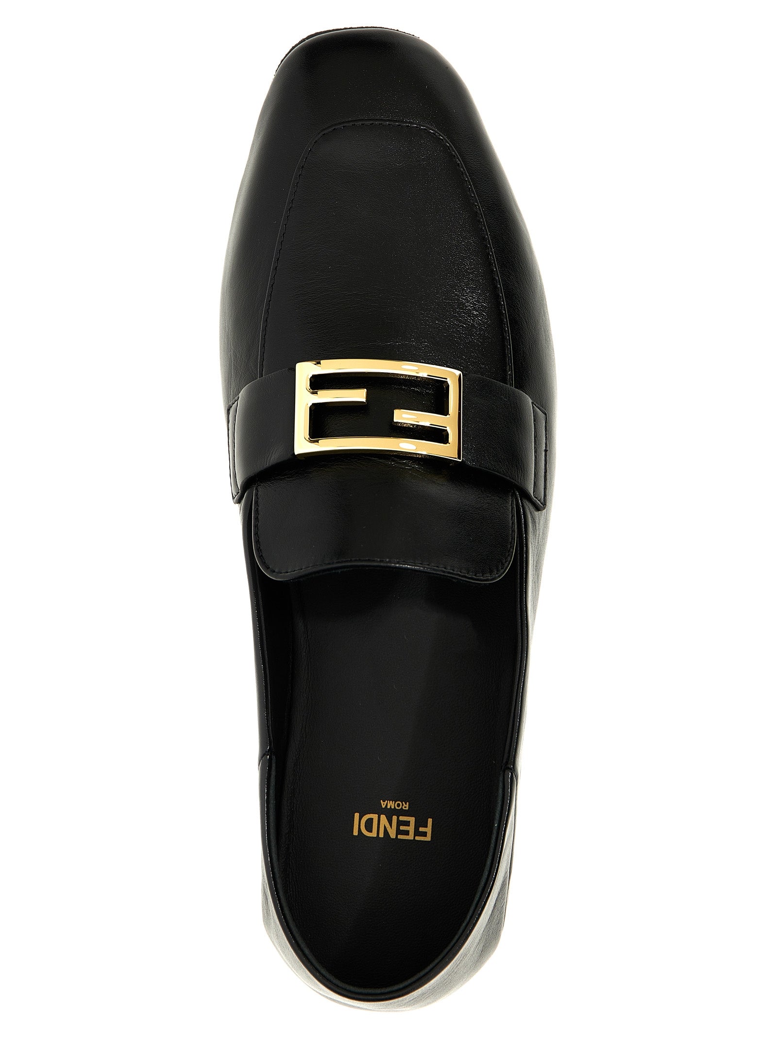 Black Lamb Leather Slip-On Loafers