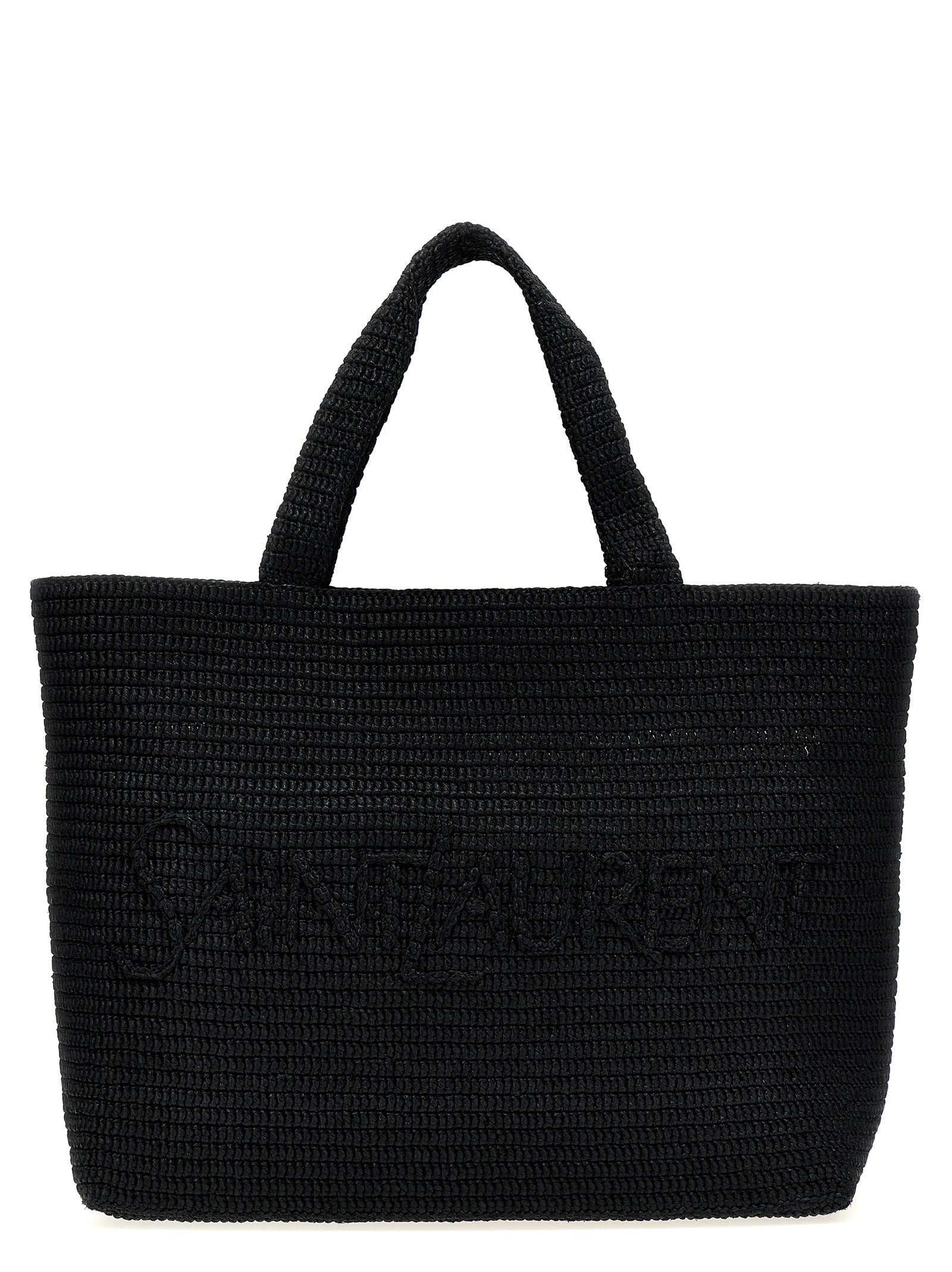 Black Viscose Tote Bag