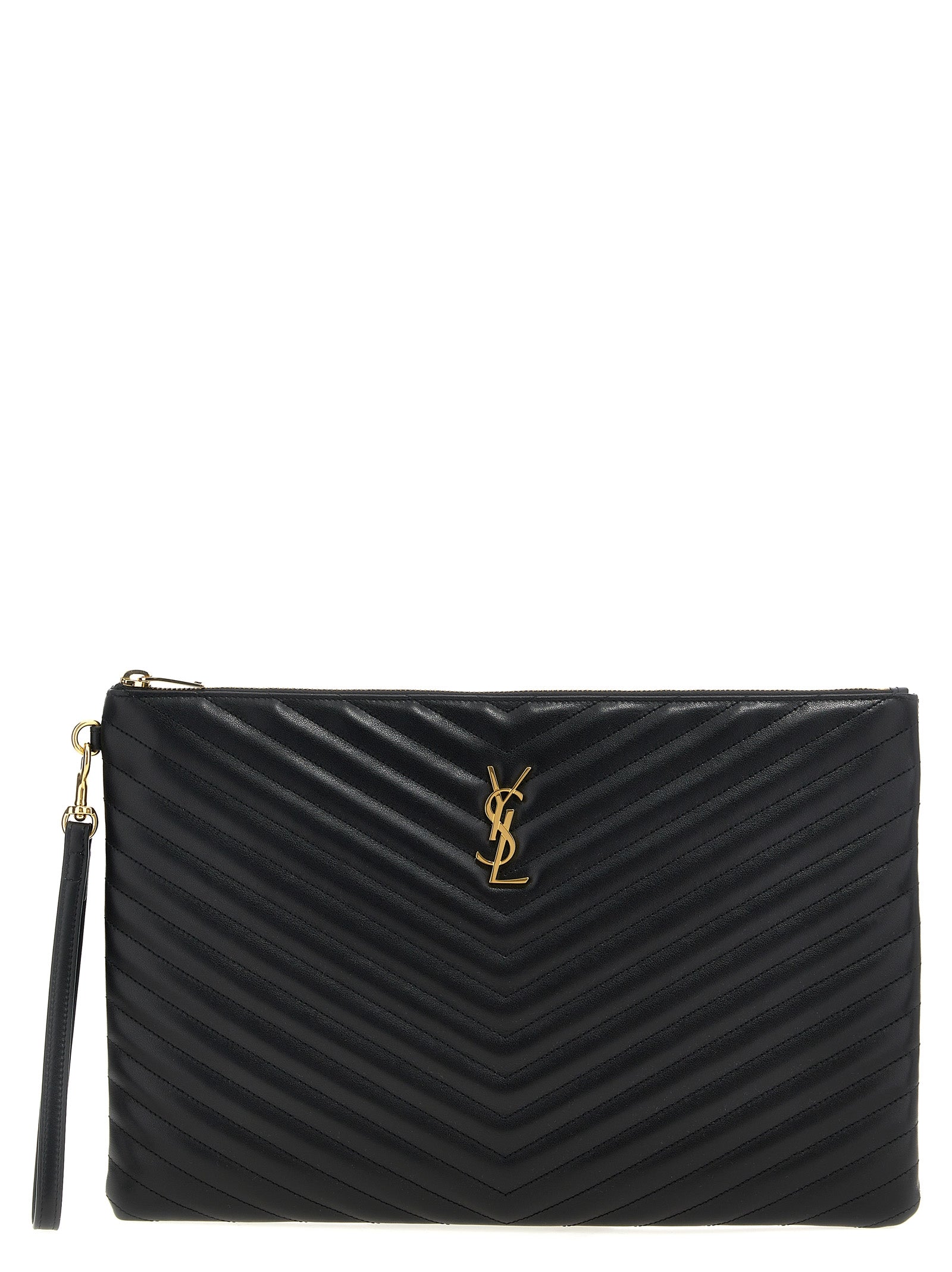 Black Calfskin Clutch Bag