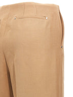 Beige Wool Dress Pants