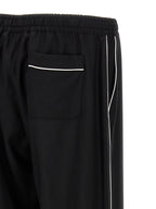 Black Virgin Wool Casual Pants