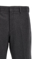 Gray Cashmere Casual Pants