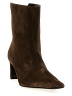 Brown Calfskin Ankle Boots