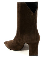 Brown Calfskin Ankle Boots