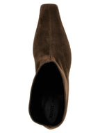 Brown Calfskin Ankle Boots