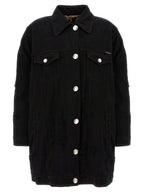 Black Cotton Denim Jacket