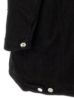 Black Cotton Denim Jacket