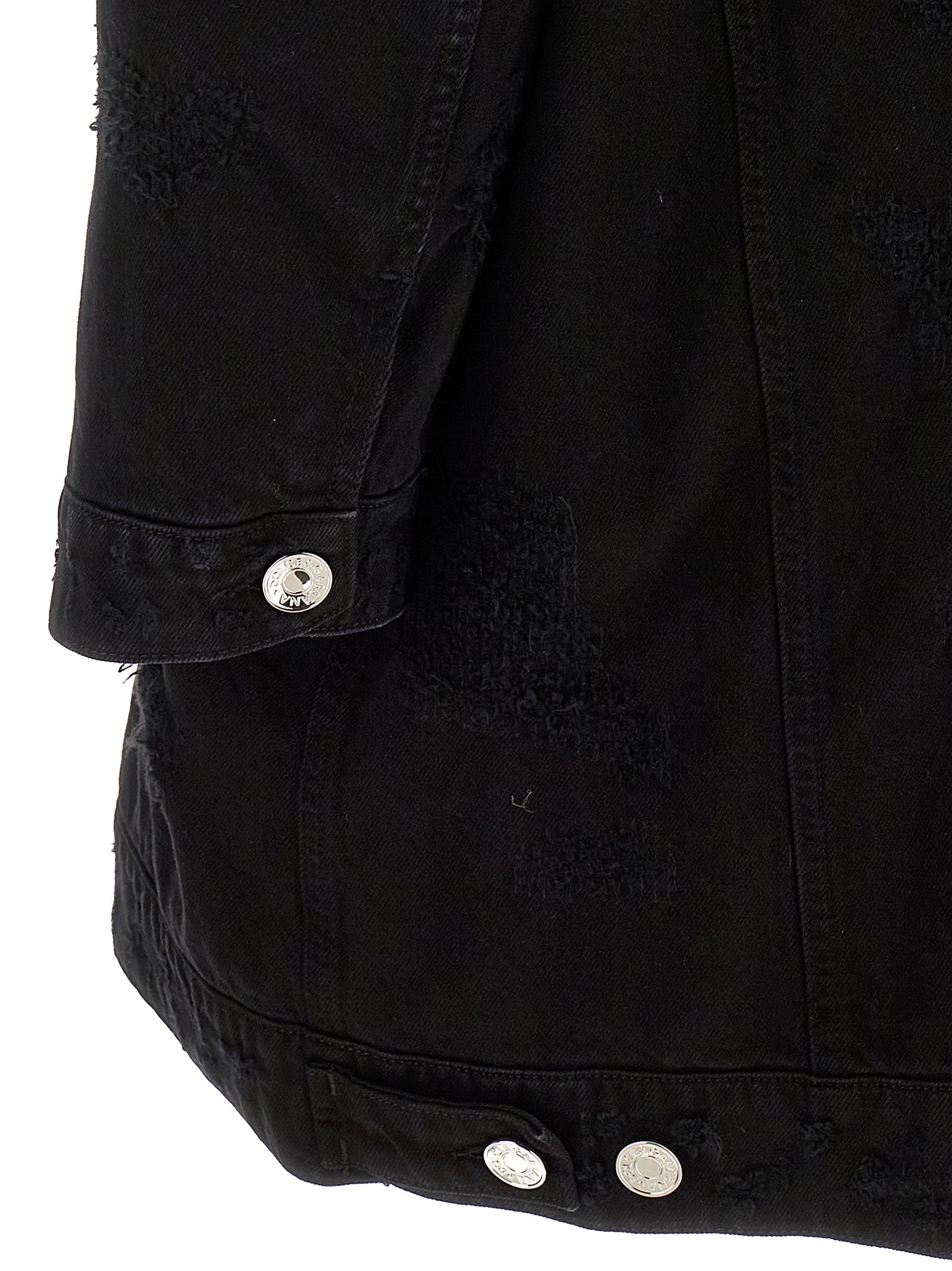 Black Cotton Denim Jacket