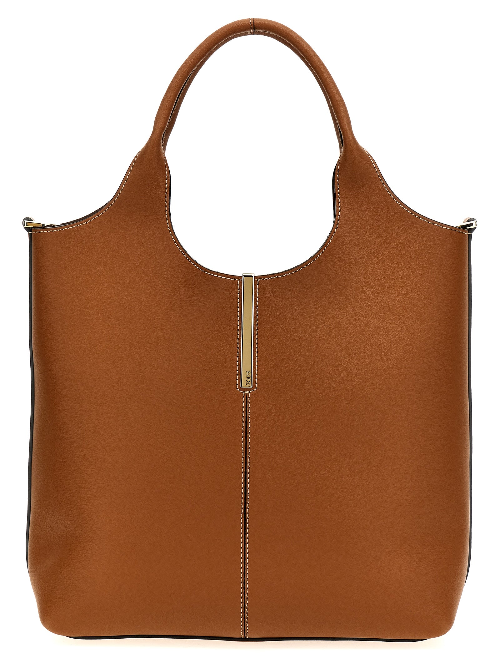 Brown Calfskin Tote Bag