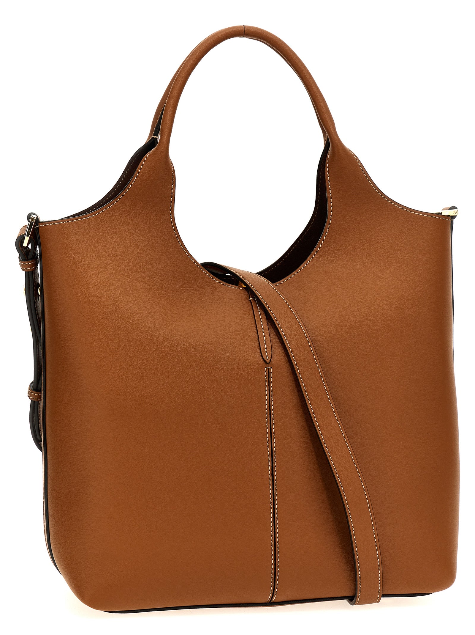 Brown Calfskin Tote Bag