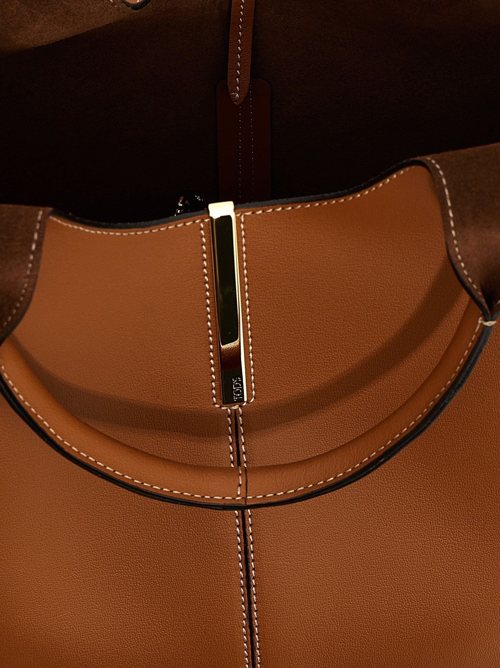 Brown Calfskin Tote Bag