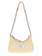 White Lamb Leather Shoulder Bag