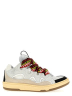 Gray Calfskin Chunky Sneakers