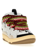 Gray Calfskin Chunky Sneakers
