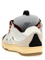 Gray Calfskin Chunky Sneakers