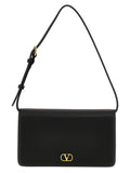 Black Calfskin Shoulder Bag
