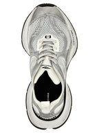 Gray Polyester Athletic Sneakers
