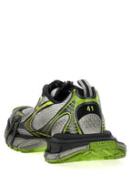 Gray Polyethylene Athletic Sneakers
