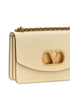 White Calfskin Shoulder Bag
