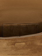 Brown Calfskin Clutch Bag