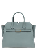 Gray Calfskin Handbag
