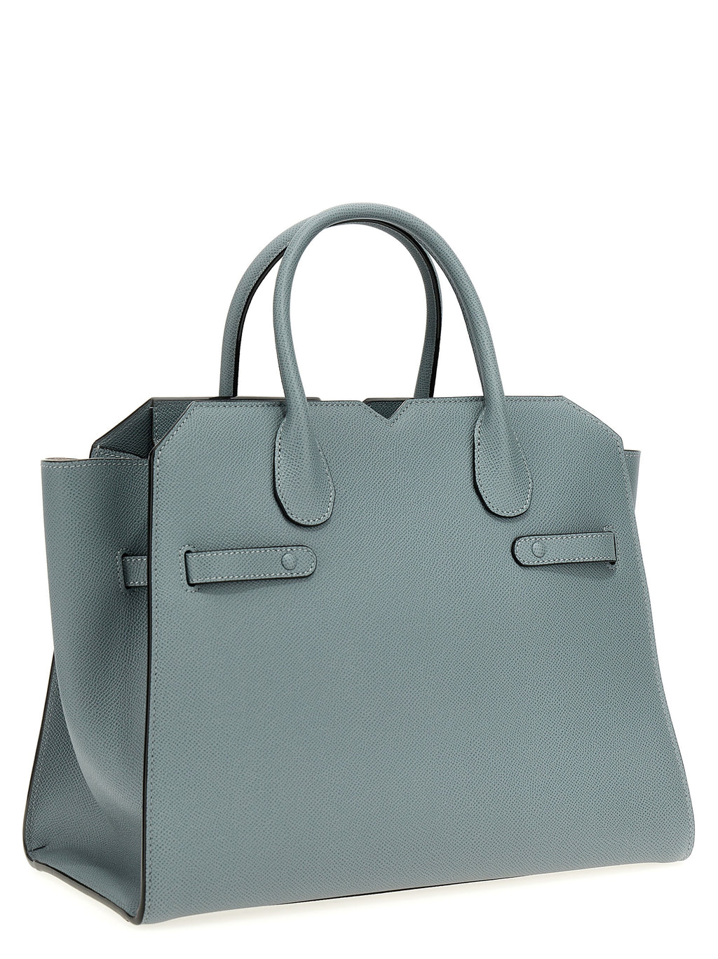 Gray Calfskin Handbag