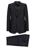 Blue Virgin Wool Two-Piece Suit
