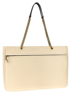 Bicolor Lamb Leather Tote Bag