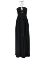 Black Silk Long Dress