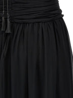 Black Silk Long Dress