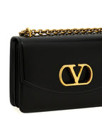 Black Calfskin Shoulder Bag