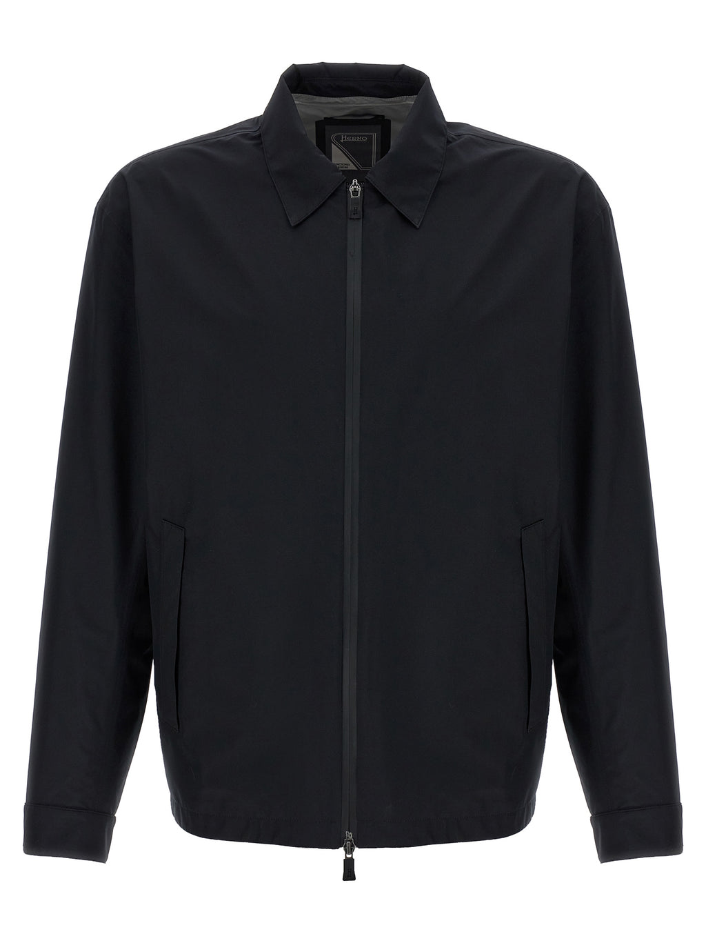 Black Polyester Shell Jacket