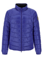Blue Polyamide Full-Length Jacket