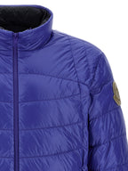 Blue Polyamide Full-Length Jacket