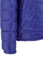 Blue Polyamide Full-Length Jacket