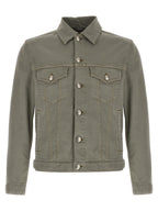Gray Cotton Denim Jacket