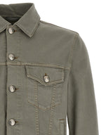 Gray Cotton Denim Jacket