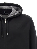 Black Cotton Sweatshirt