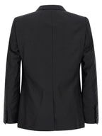Black Virgin Wool Two-Piece Suit