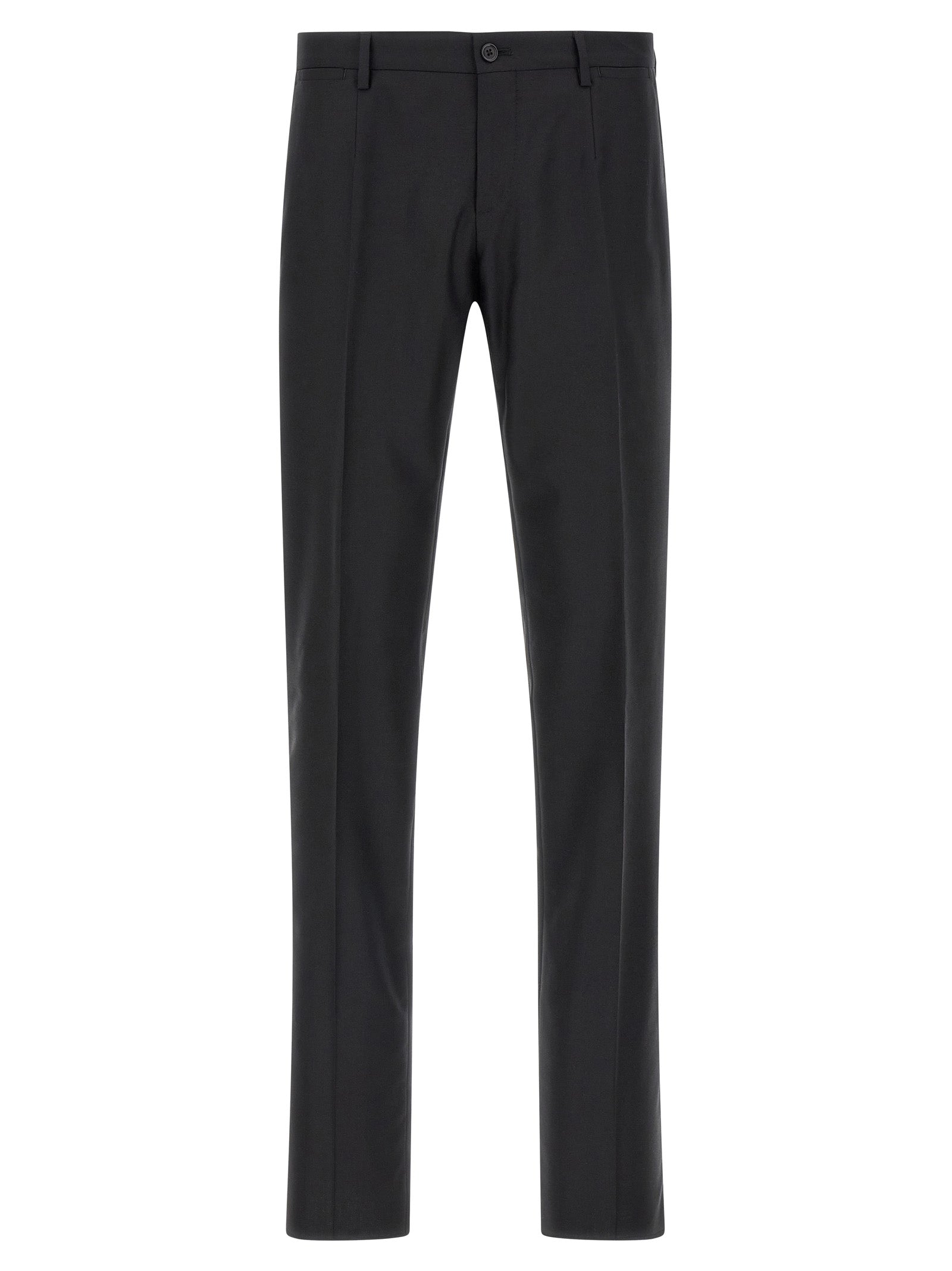 Black Virgin Wool Two-Piece Suit