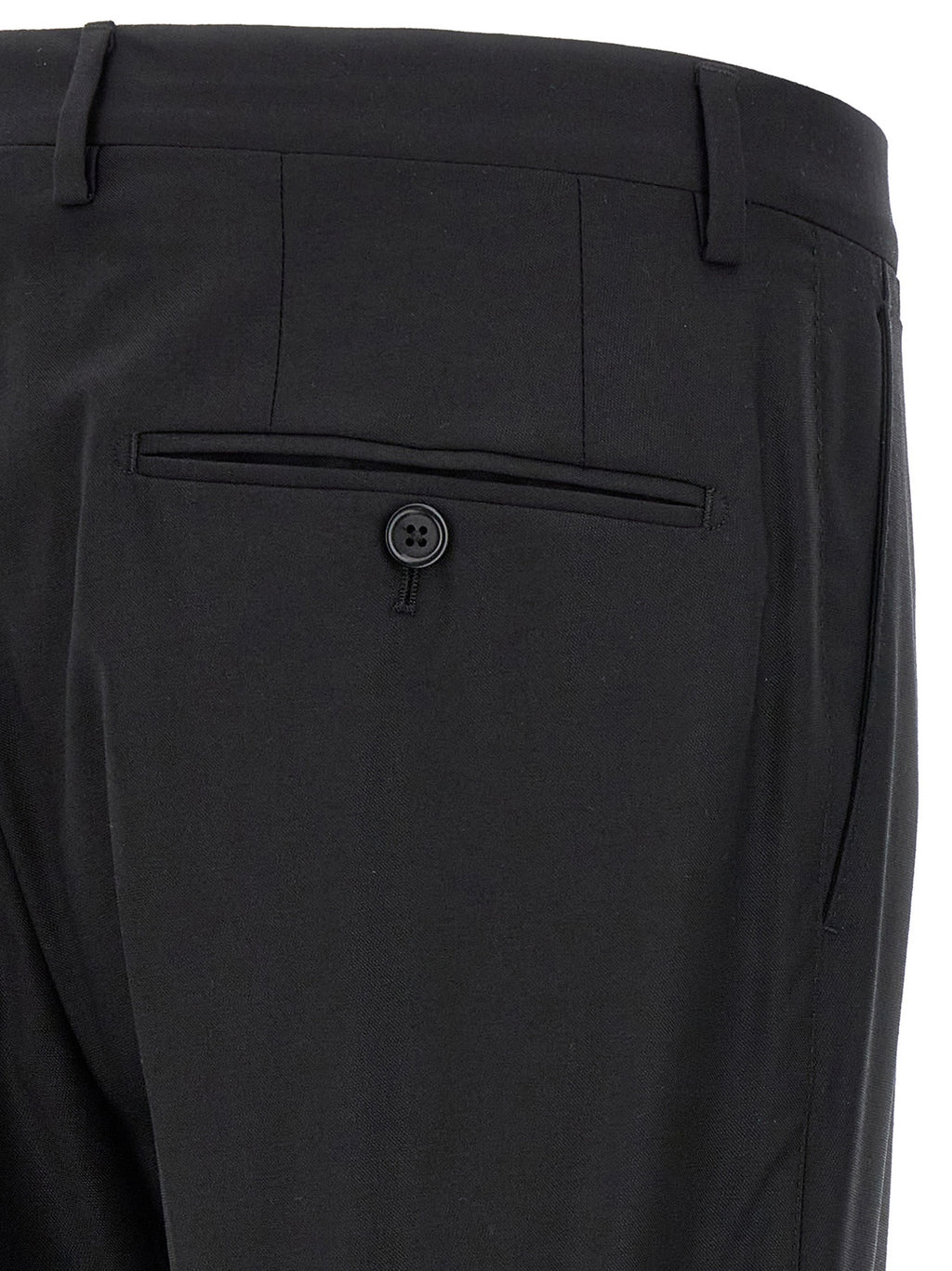 Black Virgin Wool Two-Piece Suit