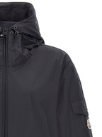 Black Polyester Shell Jacket