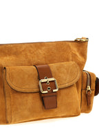 Brown Calfskin Shoulder Bag