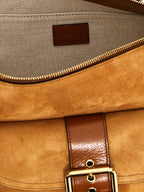 Brown Calfskin Shoulder Bag