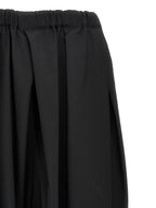 Black Wool Midi Skirt