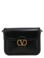 Black Calfskin Shoulder Bag