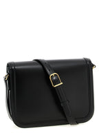 Black Calfskin Shoulder Bag
