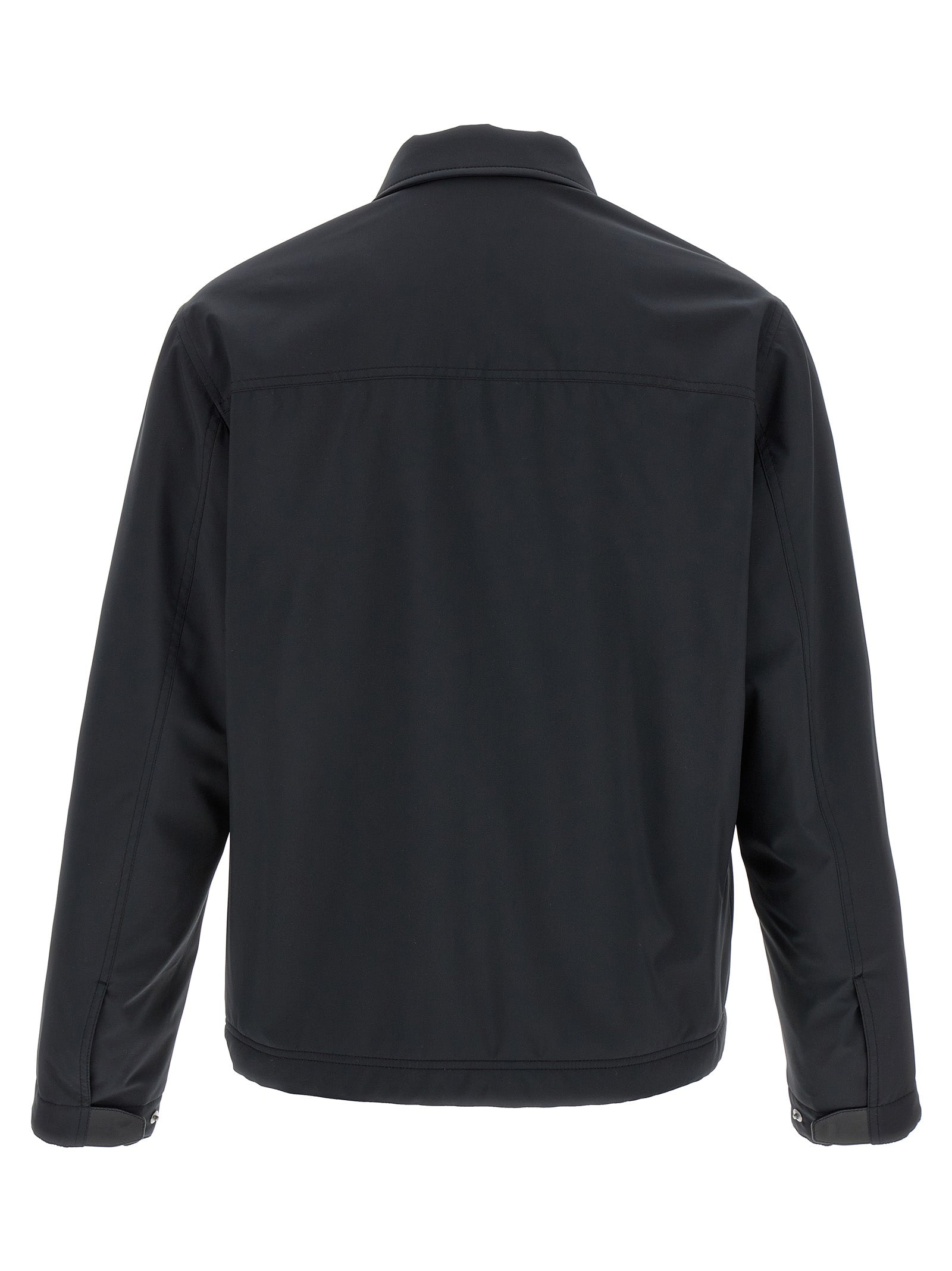 Blue Polyester Shell Jacket