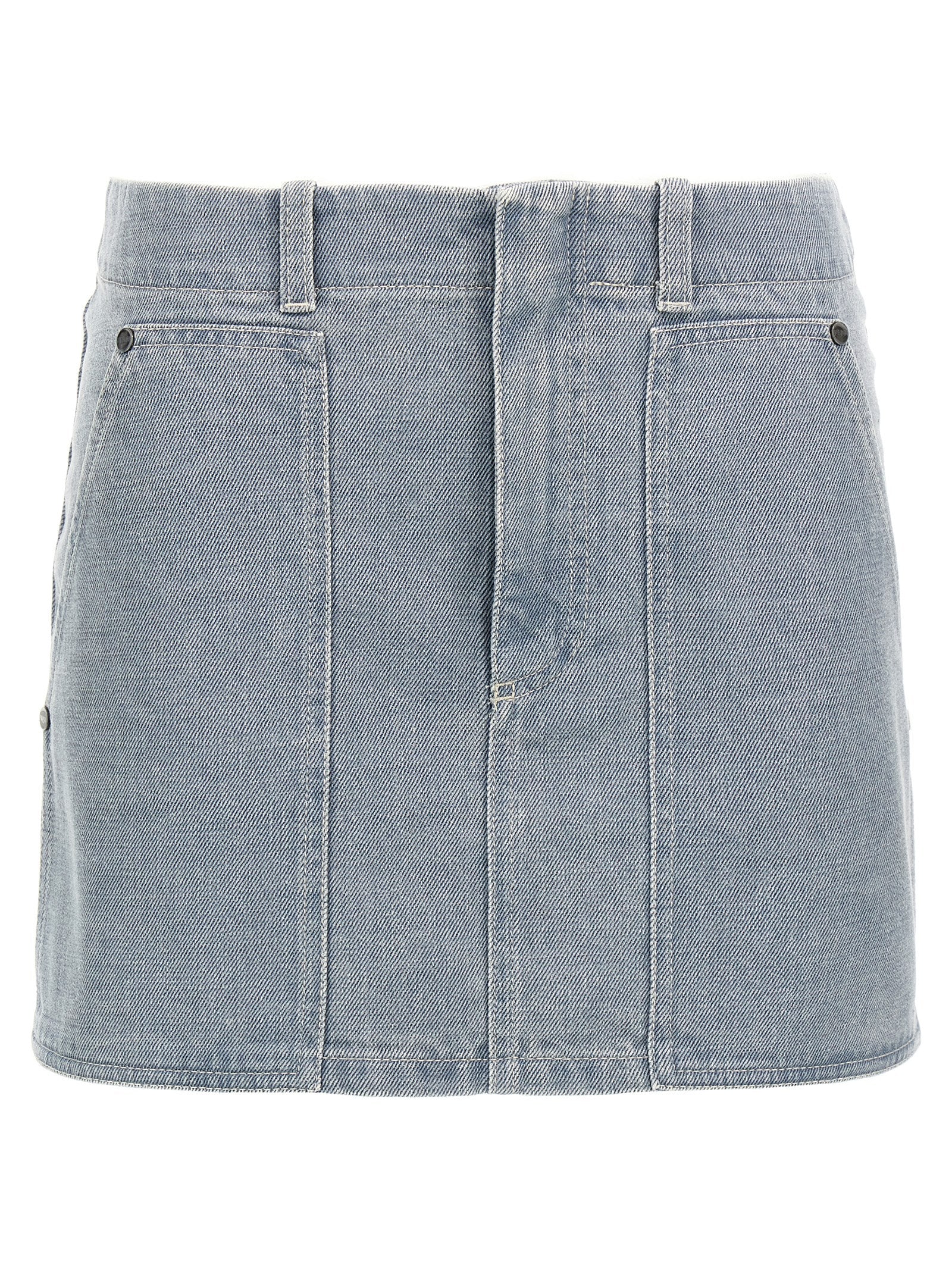 Gray Cotton Long Skirt