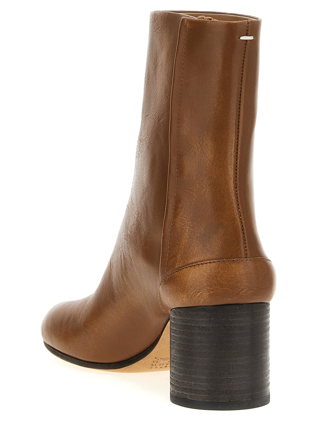 Brown Calfskin Ankle Boots